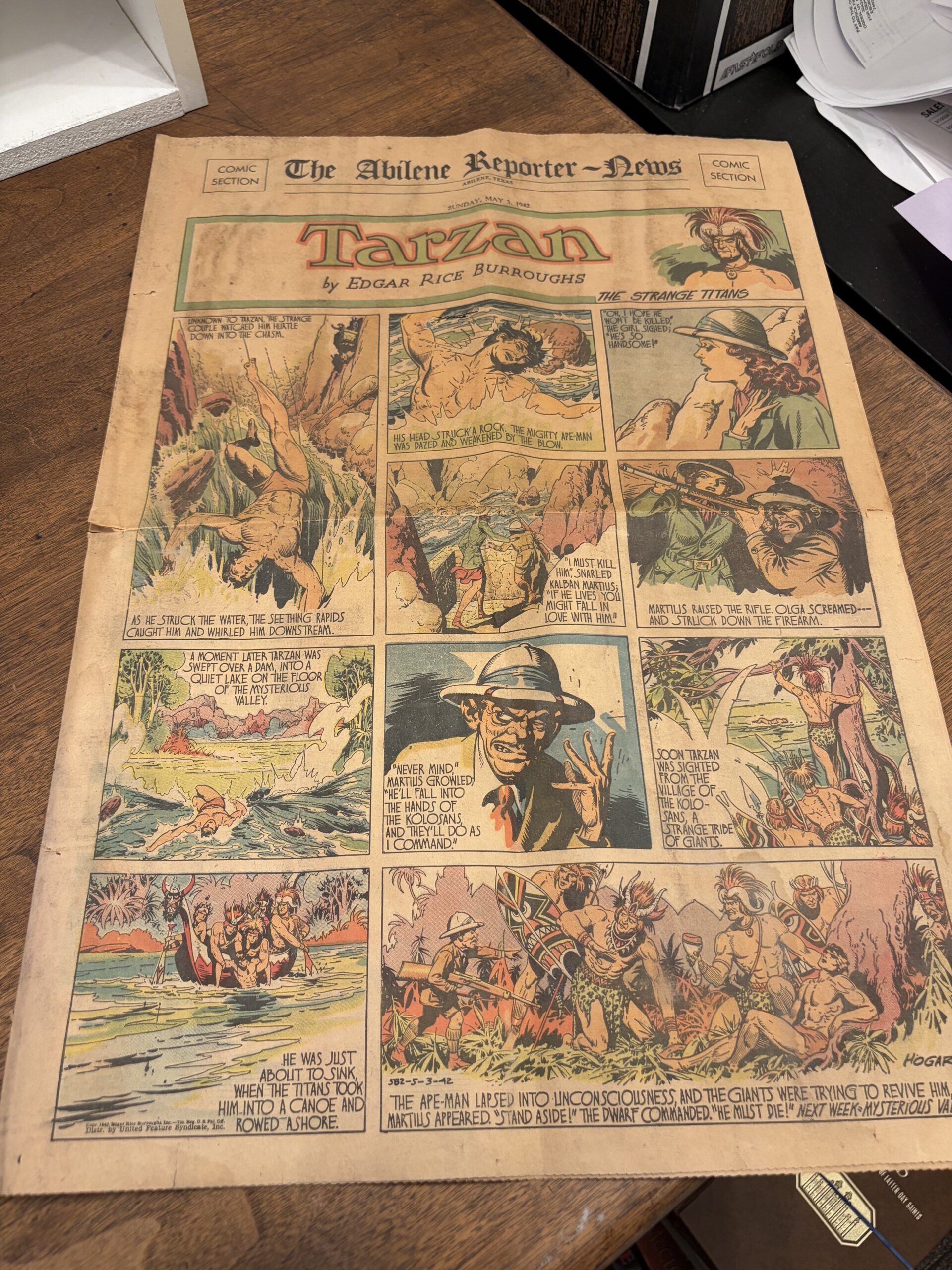 The Abilene Reporter-News: Comic Section – Abiline, Texas – Sunday, May 3rd, 1942