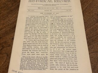 The Historical Record. Nos. 2 & 3. Vol. IX. – March, 1890