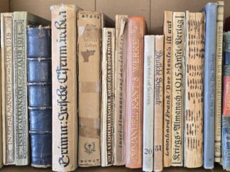 Eborn’s “Decorative Collections” / 22 Old German Books / Fills 14 Inches of Shelf Space