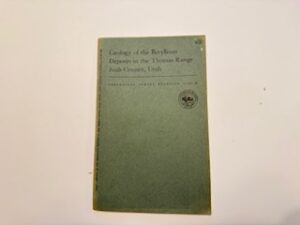 1963-Geology of the Beryllium Deposits in the Thomas Range Juab Country, Utah- Geological Survery Bulletin 1142-M