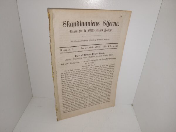 Skandinaviens Stjerne: Vol. 10, No. 2, Den 15. Octbr 1860 (Danish: The Star of Scandinavia: Vol. 10, No. 2, October 15, 1860) (1860)