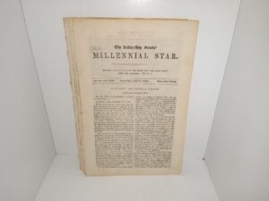 4 Issues of The Latter-day Saints’ Millennial Star from the Year 1852