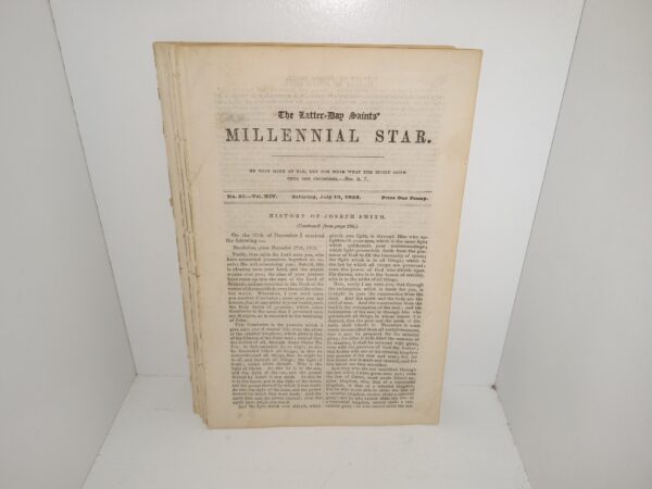 4 Issues of The Latter-day Saints’ Millennial Star from the Year 1852