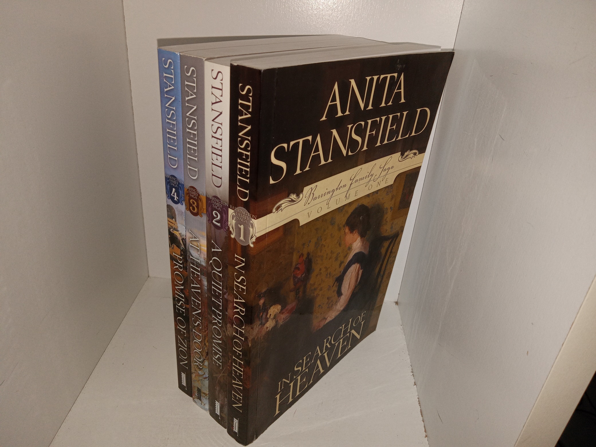 Vols. 1-4 of the Barrington Family Saga Novel Series by Anita Stansfield (See Details)
