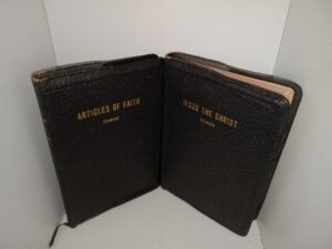 2 LDS Leather Books by James E. Talmage: Articles of Faith / Jesus the Christ (See Details)