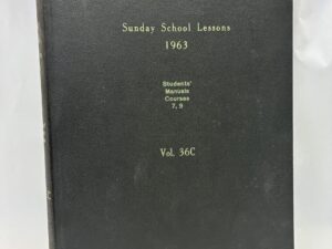 Sunday School Lessons 1963, Students’ Manuals Courses 7 and 9 – Daniel A. Keeler – Leather – 1962 – V801