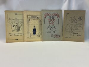 Set of 4 Jordan Courier Pamphlets – University of Utah – Staple Bound – 1910, 1912, 1913, and 1914 – V801