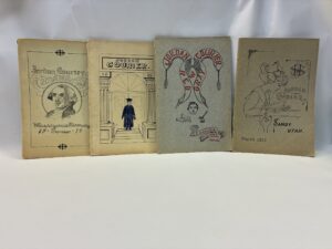 Set of 4 Jordan Courier Pamphlets – University of Utah – Staple Bound – 1910, 1912, 1913, and 1914 – V801