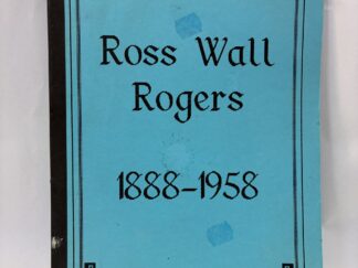 Ross Wall Rogers, 1888-1958 – Paperback – 1994 Reprint – V801