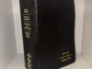 Personal Black Leather Scripture Quadruplet (Ruth Hill) - 1989