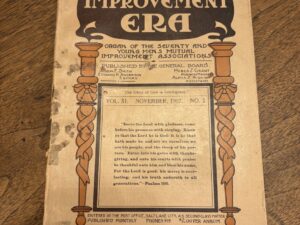 Improvement Era Vol. XI No. 1 – November, 1907