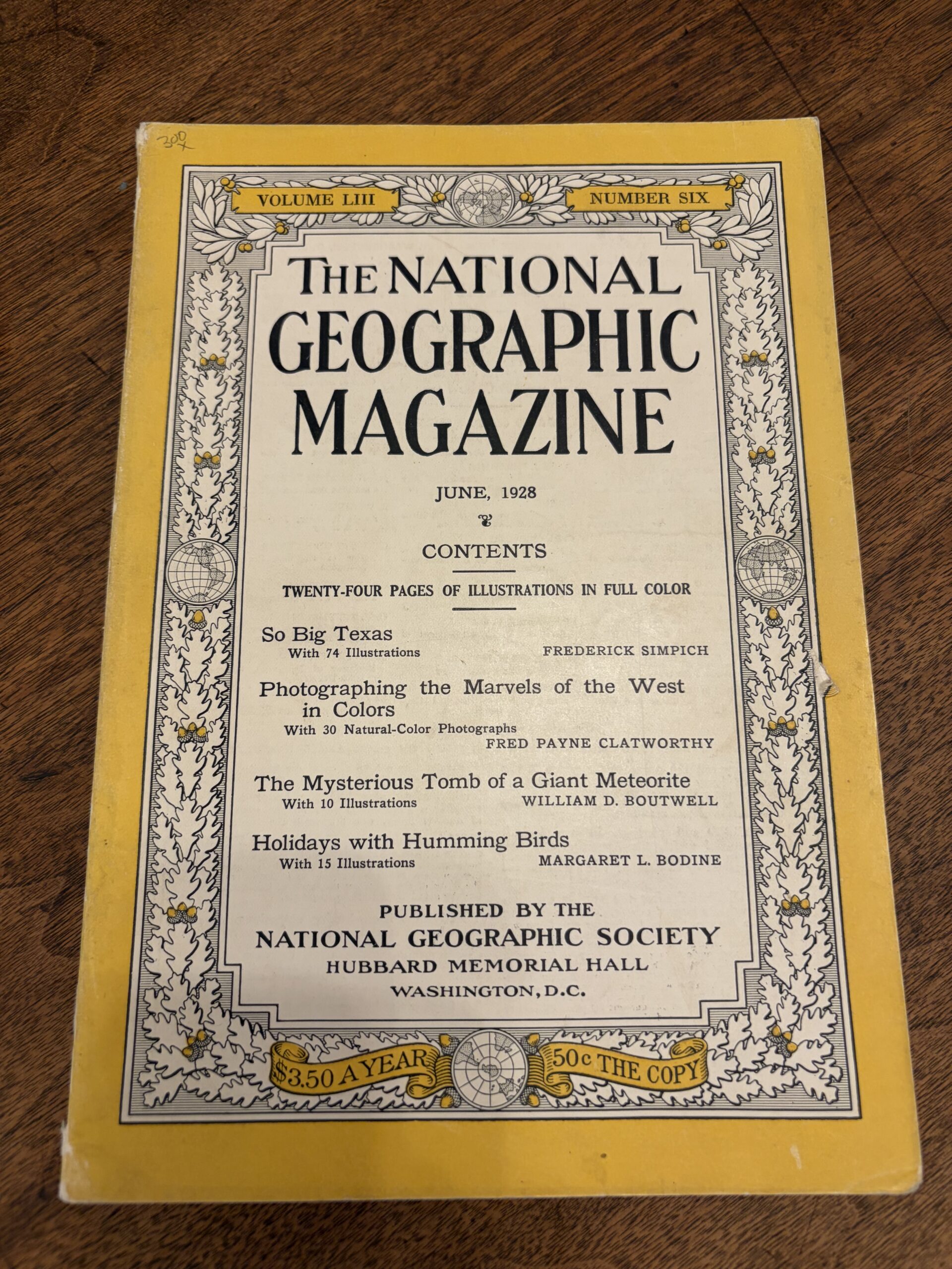 The National Geographic Magazine Volume LIII Number Six – June, 1928