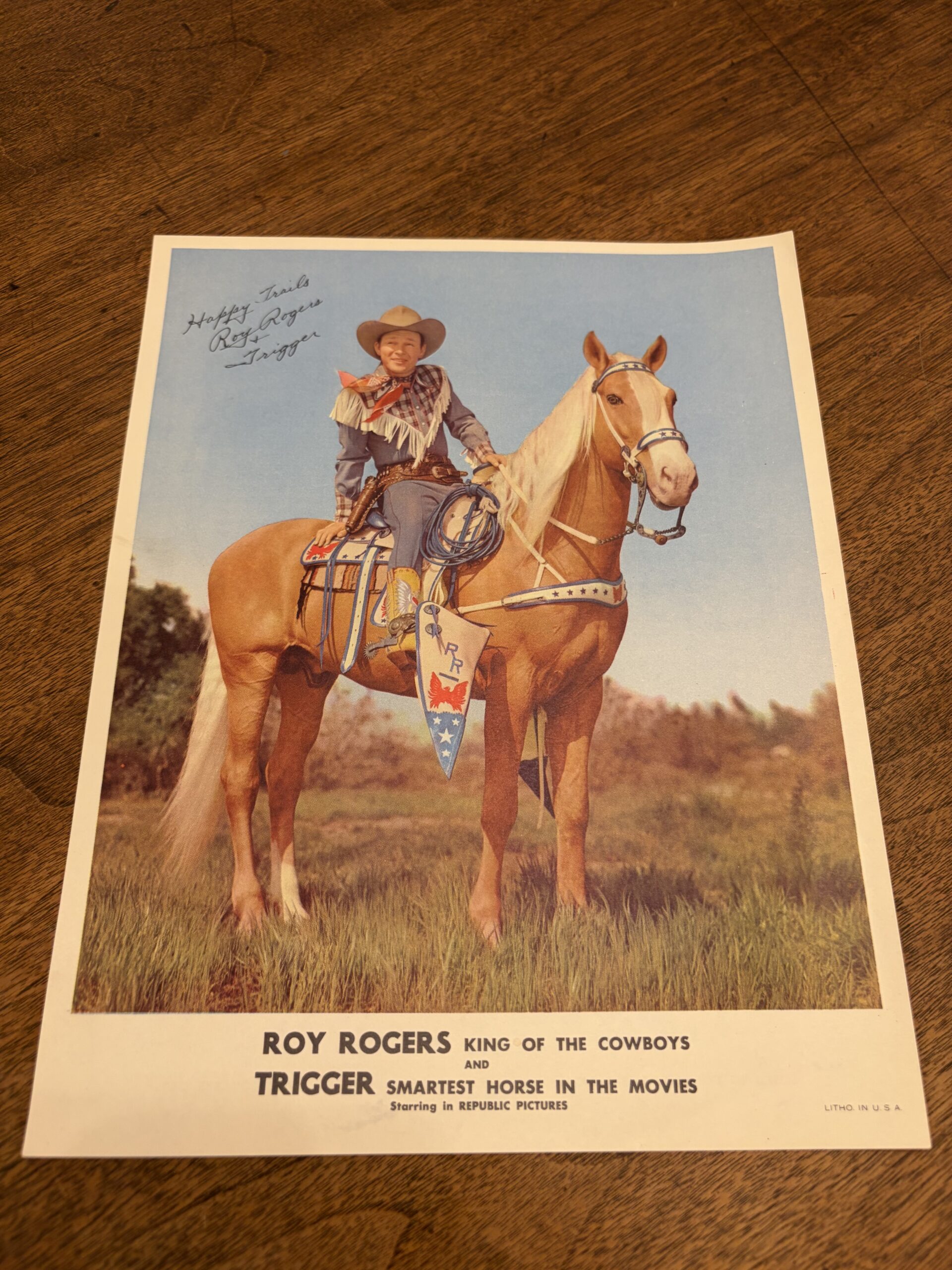 Roy Rogers Signed Picture