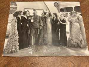 Photograph of Many Actresses Including Marion Davies on the Far Right  – Inscribed and Signed by Someone