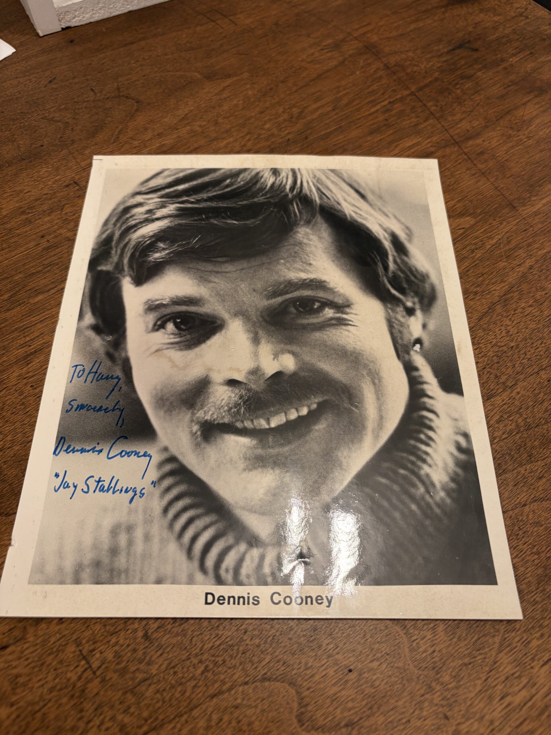 Signed Photo by Dennis Cooney