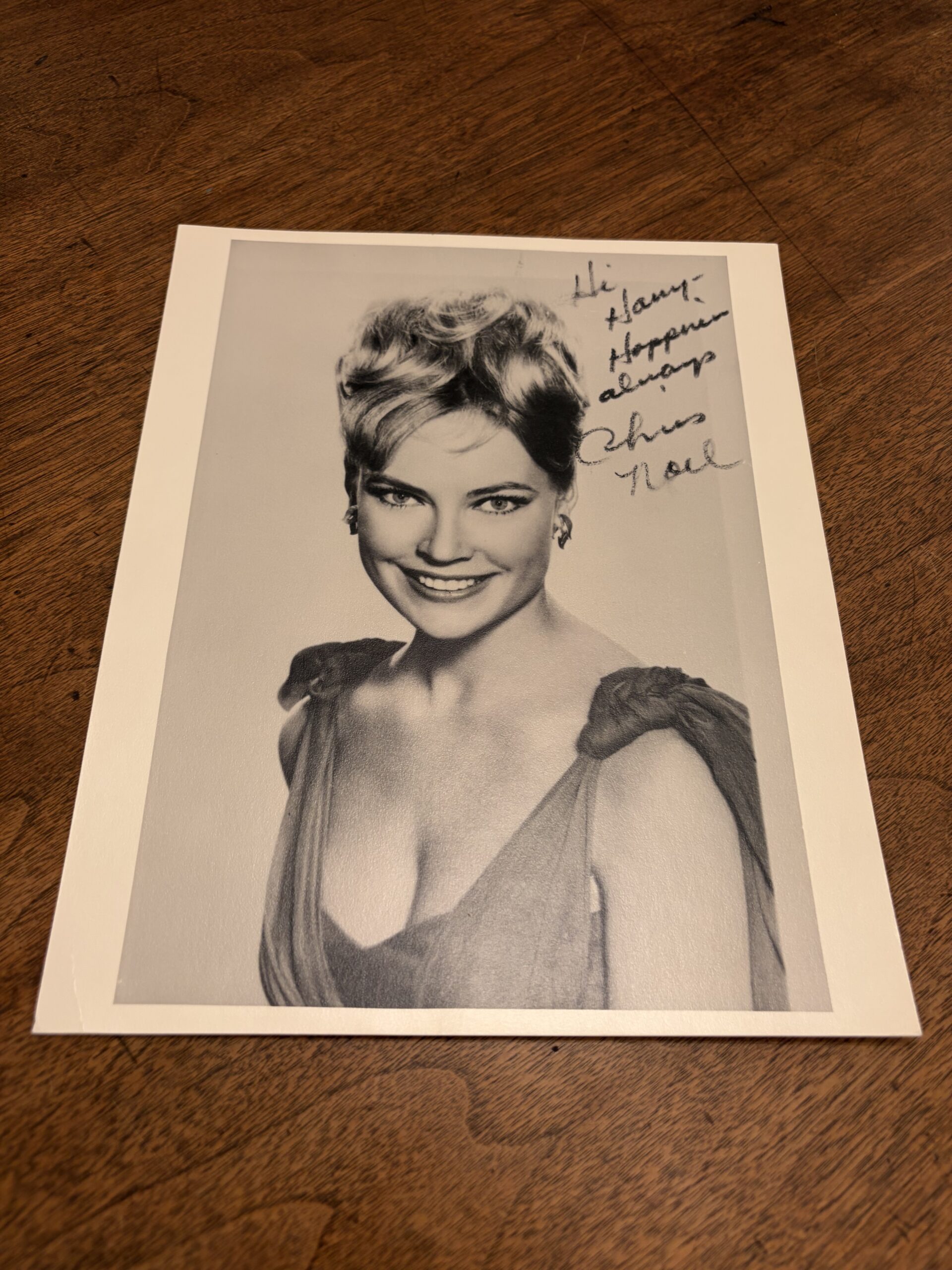 Photo Inscribed and Signed by Chris Noel