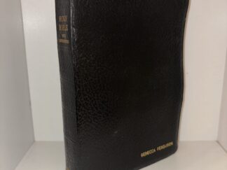 Leather-bound Holy Bible KJV - Engraved name 'Rebecca Ferguson'