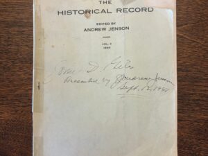 The Historical Record Vol. 9 – Edited by Andrew Jenson – 1890