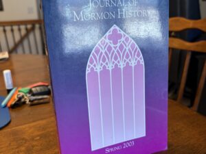 Journal of Mormon History – Spring 2003