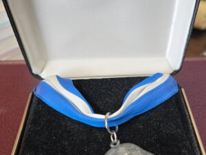 Boy Scout Silver Beaver Award Sterling Silver With Ribbon in Case