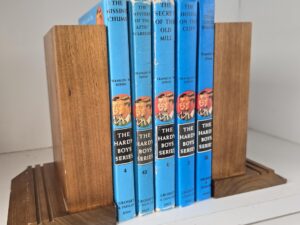 Wood Book Ends — [The Book Ends Only; Not the Books in the Picture]