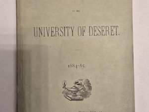 1884-85 — Annual of the University of Deseret