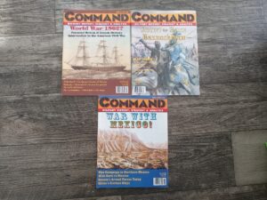 3 Issues of Command: Military History, Strategy & Analysis Magazine from 1996