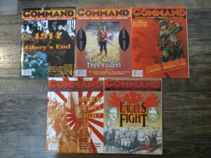 5 Issues of Command: Military History, Strategy & Analysis Magazine from 1993-1994
