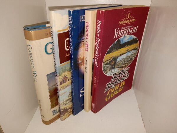 5 LDS Novels by the Yorgason Brothers: Gabriel’s Well / A Town Called Charity and Other Stories About Decisions / The Shadow Taker / Paradise Creek: A Love Story that Will Capture Your Heart / Soderberg Series Vol. 3: Brother Brigham’s Gold (See Details)