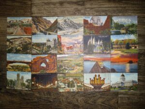 20 Little Cards with Artwork of Utah