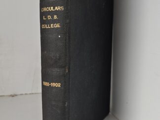 1888-1902 --- Circulars L.D.S. College --- All Bound Together with Original Wraps --- 10 Annual Circulars