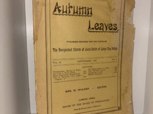 Autumn Leaves: Vol. 13. No. 9. – Editor Mrs. M. Walker – September, 1900