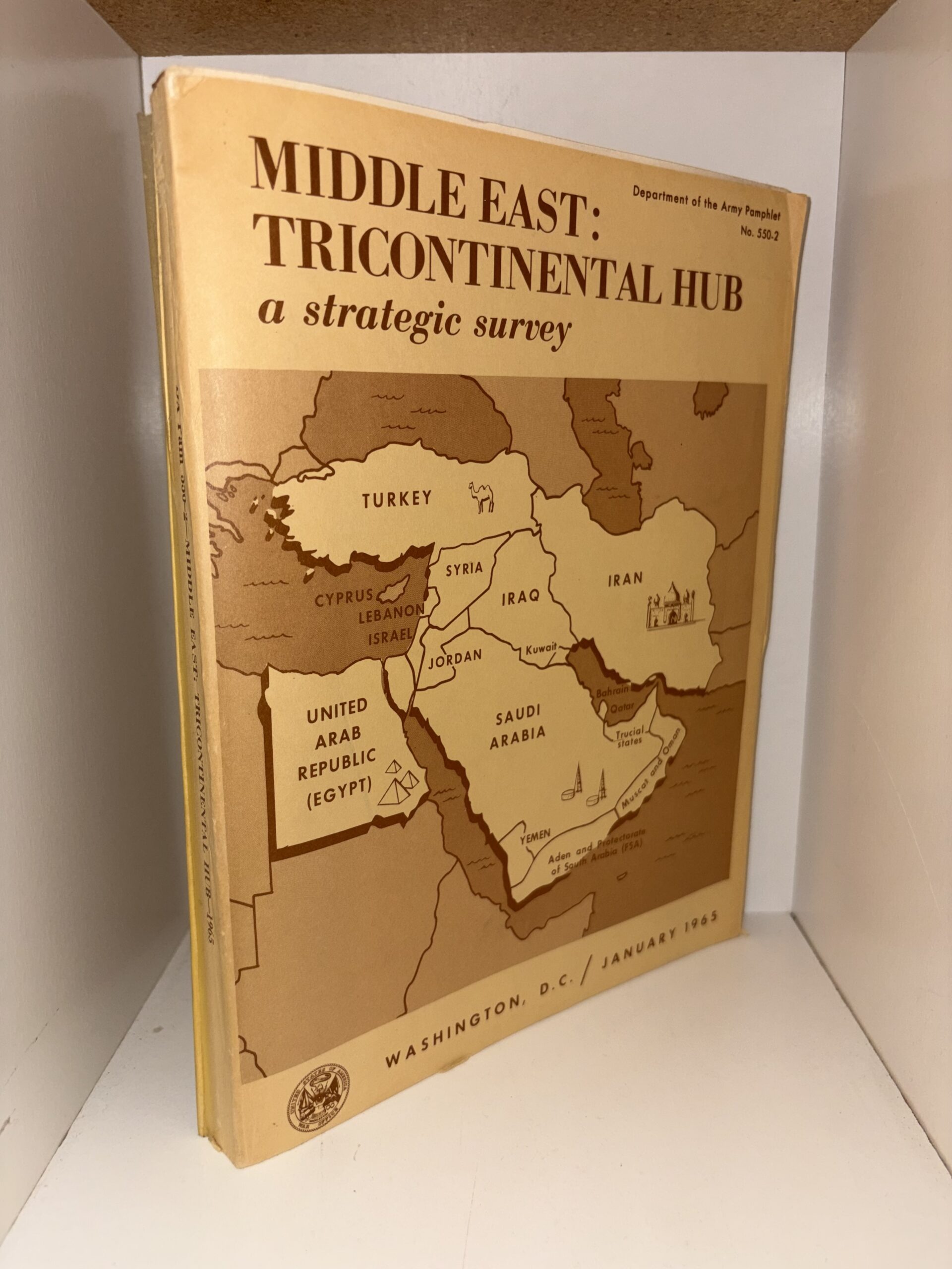 Middle East: Tricontinental Hub a strategic survey – Department of the Army Pamphlet No. 550-2 – Washington, D.C./January 1965