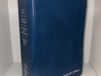 Blue Leather Quadruple Combination (with engraved name: Jeanne B. Johnson) – 1995