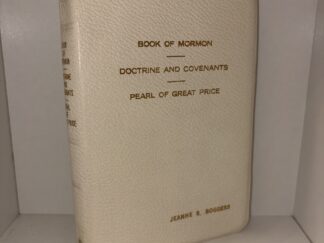 Leather Triple Combination (with name engraved: Jeanne R. Boggess) – 1965