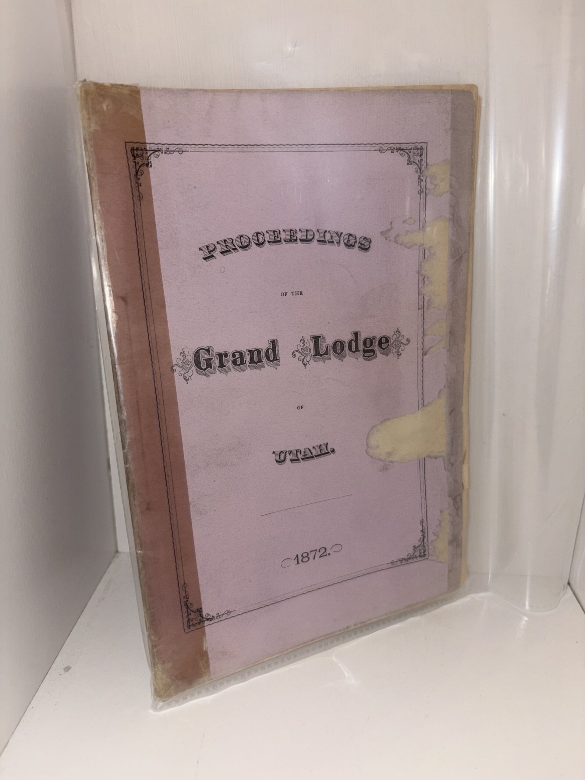 Proceedings of The Grand Lodge of Utah – First Annual Communication – 1878 Second Edition