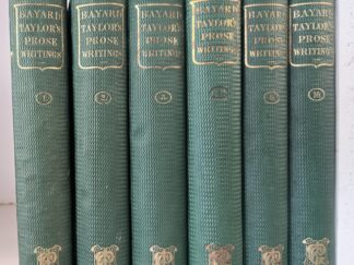 1861 — Bayard Taylor’s Prose Writings — Volumes 1-3, 6, 9-10
