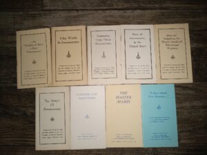 Bundle of 9 Pamphlets about Freemasonry (See Details)