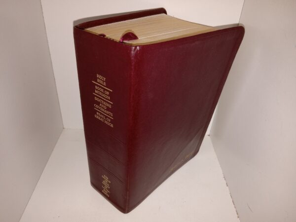 LDS, Burgundy Leather, Quadruple Combination w/ Indexing Tabs (2013)