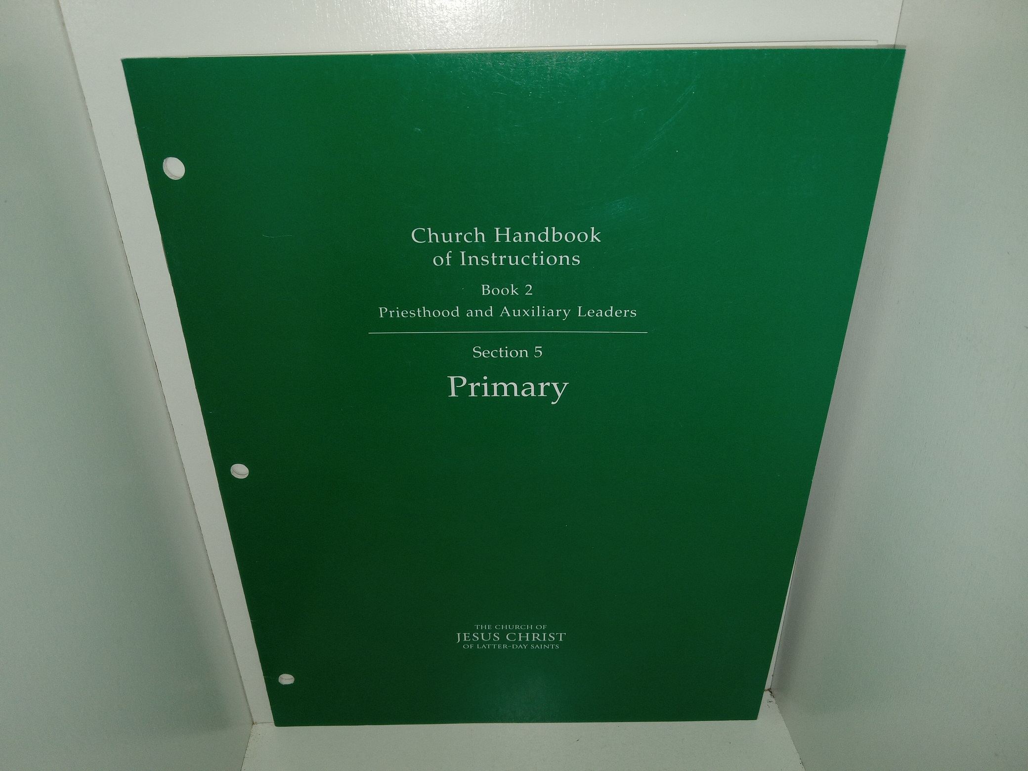 Church Handbook of Instructions: Book 2, Priesthood and Auxiliary Leaders: Section 5, Primary (1998) ~ Unknown Author