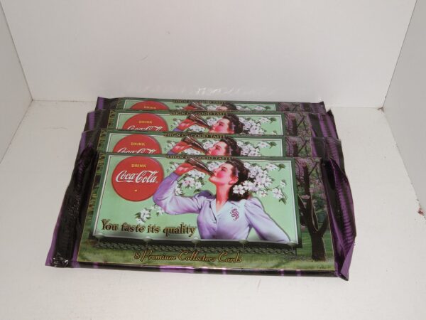 4 Unopened Packs of Coca-Cola Collector Cards (8 cards per pack)