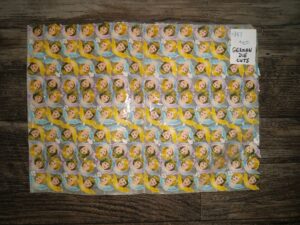 Sheet of German Die Cut Angels