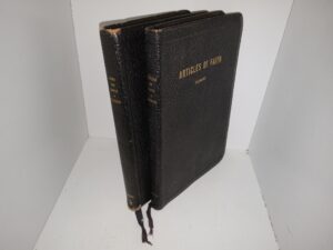 2 LDS, Black Leather Books by James E. Talmage: Jesus the Christ / Articles of Faith (See Details)