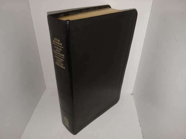 LDS, Black Leather, Triple Combination in Malay (Malay: Kitab Mormon/Ajaran Dan Perjanjian/Mutiara Yang Sangat Berharga) (2018)