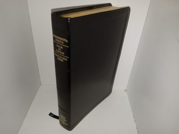 LDS, Black Leather Triple Combination in Slovenian (Slovenian: Mormonova Knjiga/Nauk in Zaveze/Dragoceni Biser) (2019)