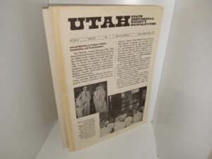 8 Misc. Issues of Utah State Historical Society Newsletter