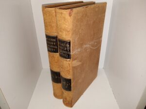 2 Vols. of Maclaine’s Mosheim’s Ecclesiastical History (Suede Leather) (1880) ~ by John Laurence Mosheim, D.D.