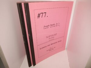 Joseph Smith, Jr.’s Rare Reprints: Evening and Morning Star Vols. 1-2, Independence, Mo., 1832-34 (1991)