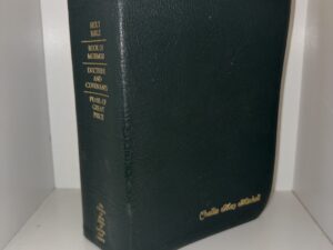 LDS Leather Scripture Quad – Name Engraved (Challie May Mitchell) – 2000