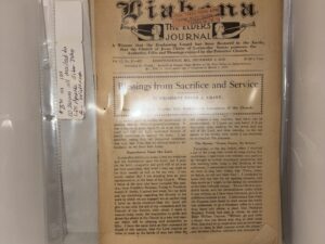 10 Issues of the “Liahona: The Elders’ Journal” Mailed to LDS Apostle Elder John A. Widtsoe